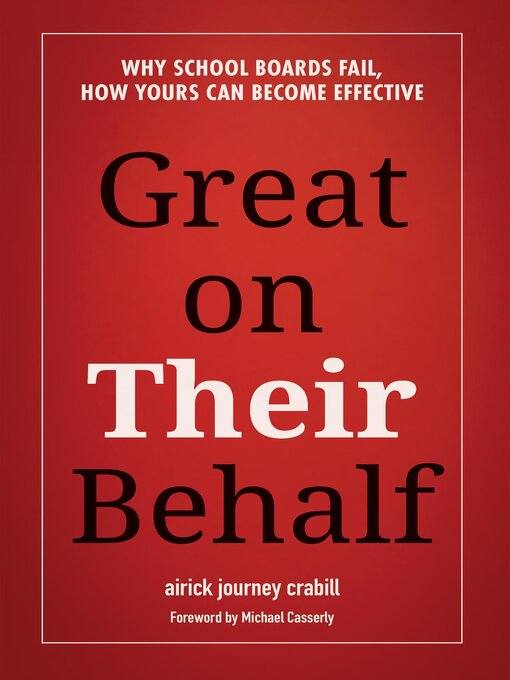 Title details for Great on Their Behalf by AJ Crabill - Available